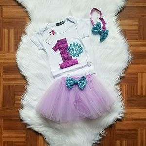 My 1st Birthday Mermaid Tutu